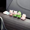 5 Pcs Mini Piggy Figures Cute Car Dashboard Ornaments For Car Garden Cake Decoration,a - DD