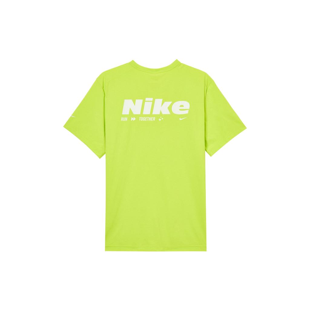 Nike Hyverse Dri-Fit Sonnenschutz Schnelltrocknend Atmungsaktiv Sport Kurzarm T-Shirt Herren Tops Gelb HV4882389