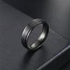 Fashion titanium steel ring 6mm bilateral ball matte simple niche couple ring temperament hand jewelry