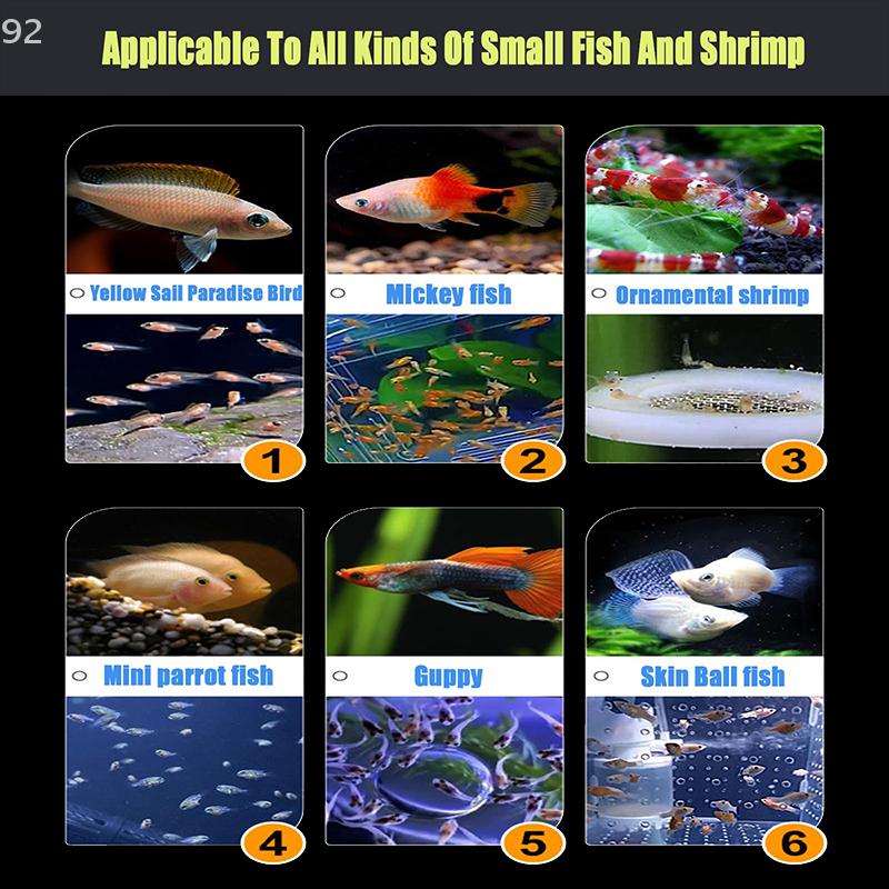 Isolation Breeding Box for Fish with 270° Flowing Water System; Safely Separates Parent & Baby Fish; Includes Suction Cups