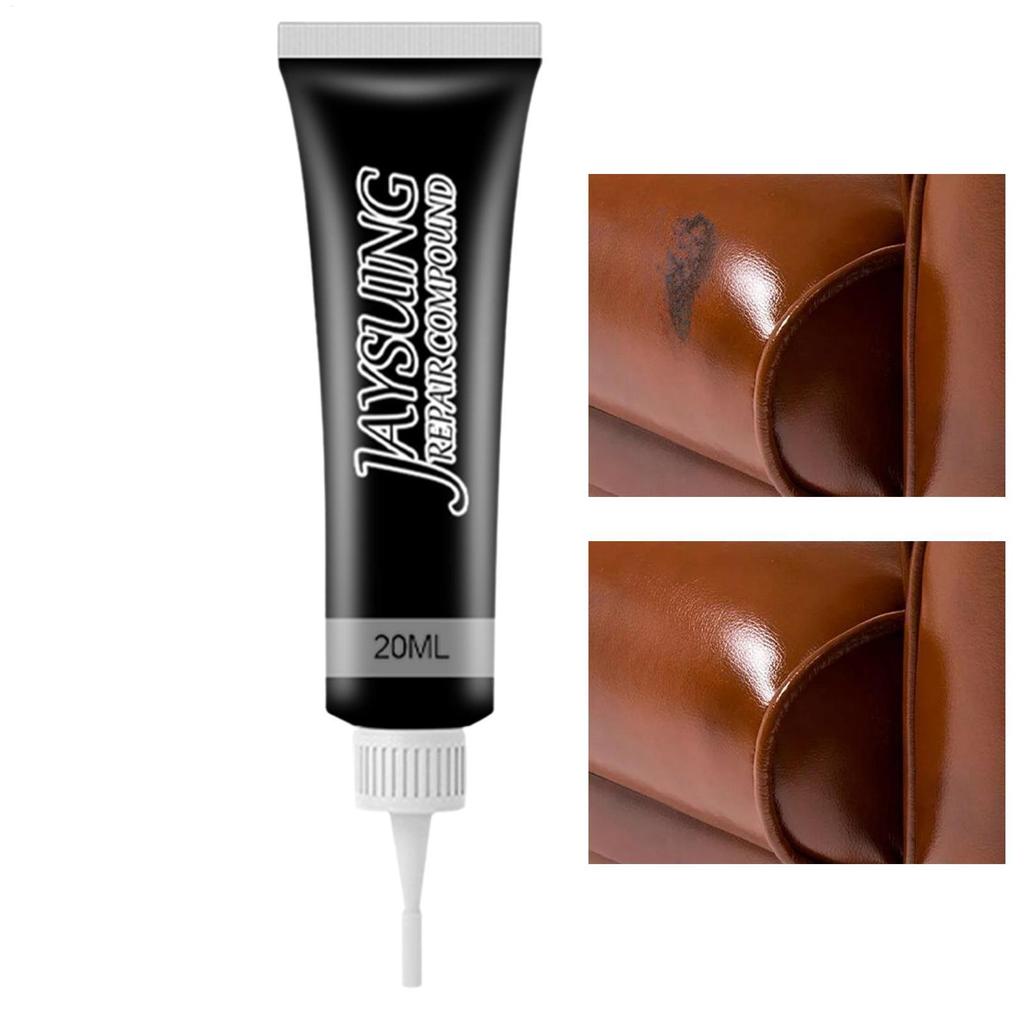 20ml Leather Repair Kit Auto Leather Seat Sofa Shoes Chair Vinyl&Leather Repair Filler Cream Refurbishing Care Paste Multicolor