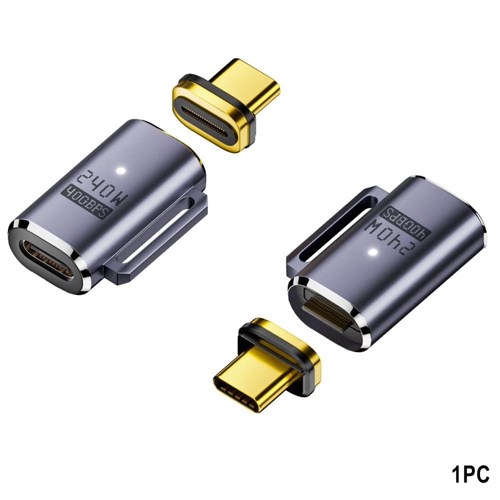 

Конвертер Type-C 40 Гбит/с 8K 60 Гц Адаптер USB4 Высококачественный магнитный адаптер USB C Ноутбук зелёный/серый