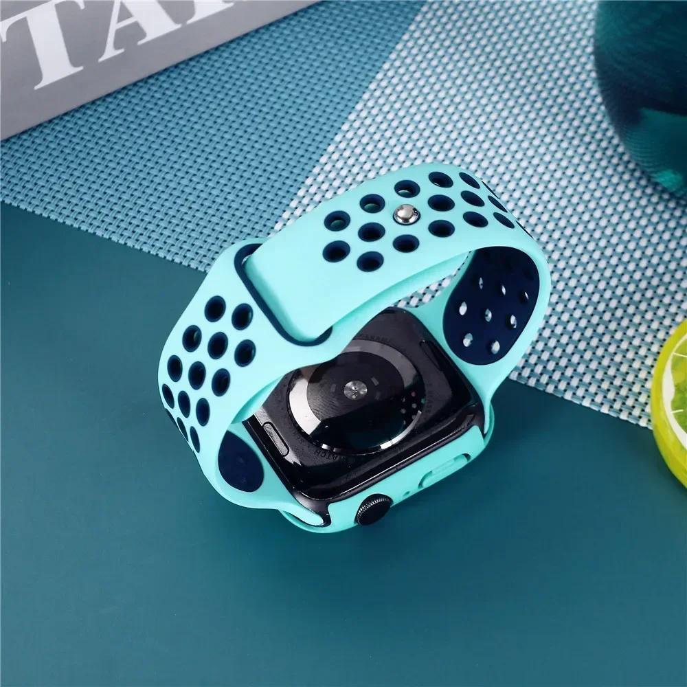 Sportarmbänder für Apple Watch Series 10 42mm 46mm Armband ultra 2 49mm 40mm-44mm 45mm 41mm Silikonarmband iwatch 10 9 8 7 6 SE 5 4 3