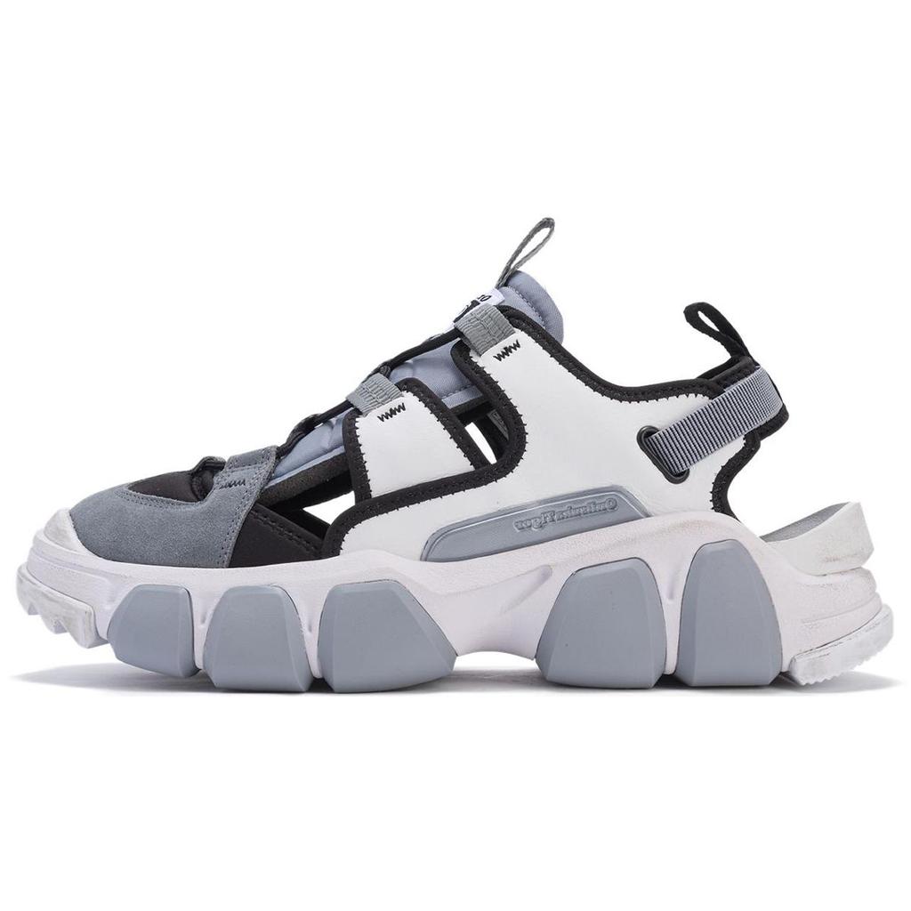 Onitsuka Tiger Dentigre Cage Comfortable Versatile Beach Sandals Unisex Sandals Gray White 1183B260-100