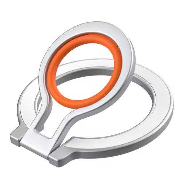 Zinc Alloy Magnetic Finger Phone Ring Holder with Foldable Portable Grip Kickstand Shimmer Design Customizable Logo