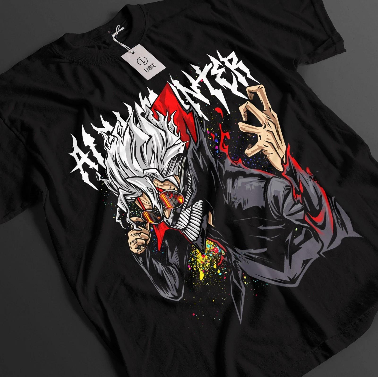 

Рубашка Клинок Рассекающий Демонов Футболка Зеницу Футболка Танджиро KNY Аниме Кайгаку Топ Аказа Музан Футболка S