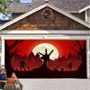 394. Banner pentru Usa de Garaj de Halloween Pânză de Fundal Banner Decoratiune Petrecere de Halloween