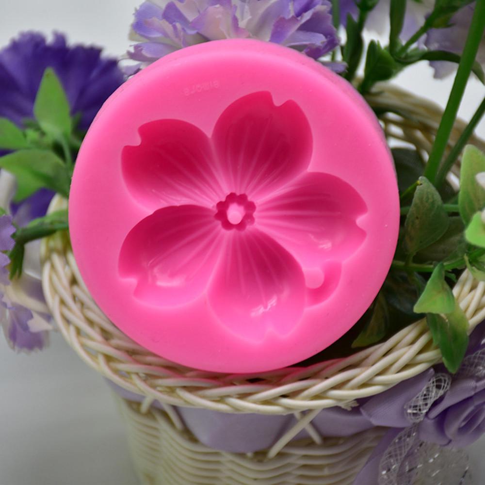 Flowers Silicone Fondant Mold Cake Decorating Chocolate Baking Mould Tool Baking Tools Kitchen