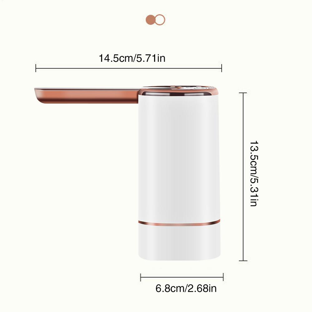 

Automatic Water Dispenser Automatic Water Bottle Dispenser Quiet Anti-Drip Jug Spout Portable Drinking Accessories білий