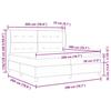Boxspring Bed with Headboard Black 200 X 200 Cm Fabric