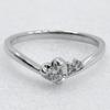Samantha Tiara Heart Ring 3P K18 White Gold/diamond #5.6(US Size) Heart 2.5g Women Used