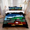 3pcs Minecraft Inspired Bedding Set-Perfect for Fans, Travelers & Everyday Use! Decorate Your Bedroom, Guest Room, Living Room or Hotel with