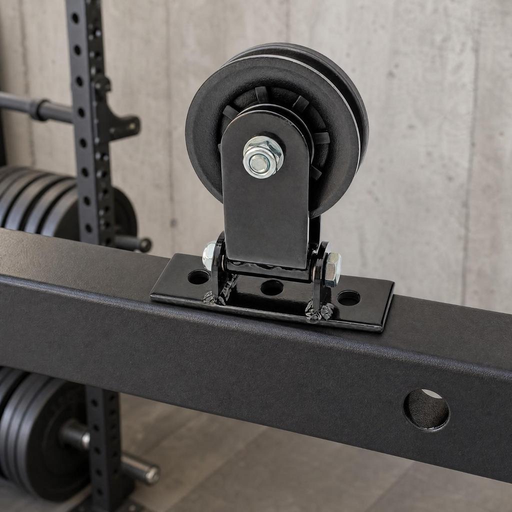 Swiveling Pulley Bracket Robust Gym Hardware Compact