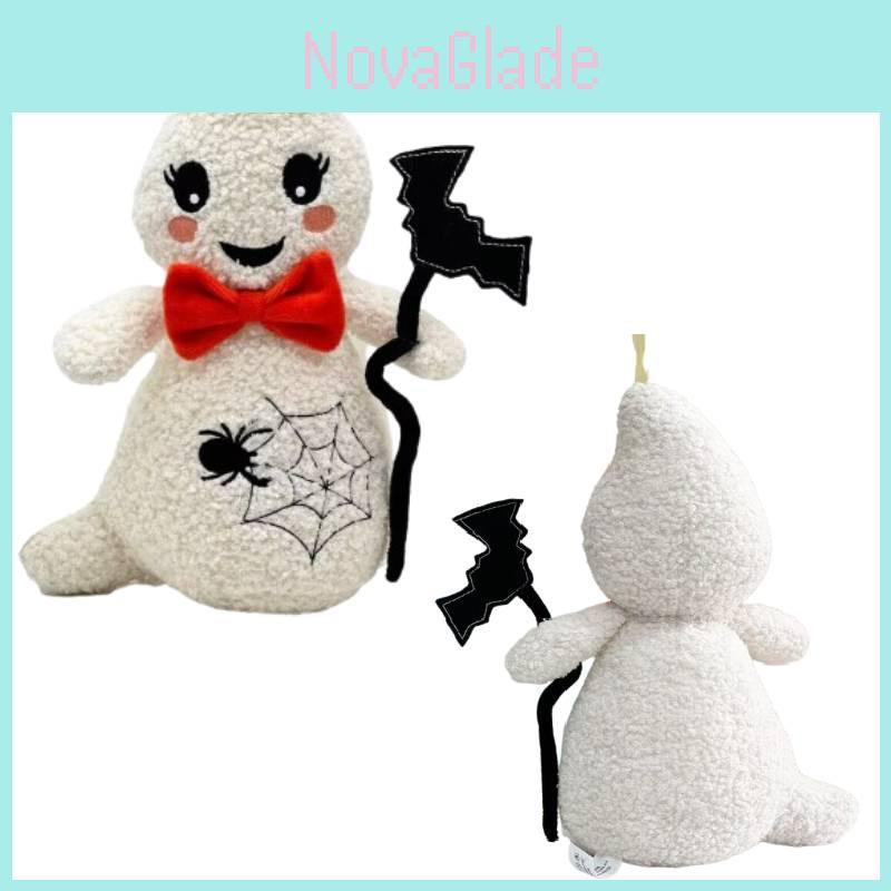 Adorable Ghost Plush Toy Figurine For Halloween Decoration And Gifts Soft And Cuddly