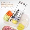 Stainless Steel French Fry Cutter with 1/2-Inch Blade - Heavy-Duty Potato Cutter, Perfect for Cutting Potatoes, Carrots & Cucumb
