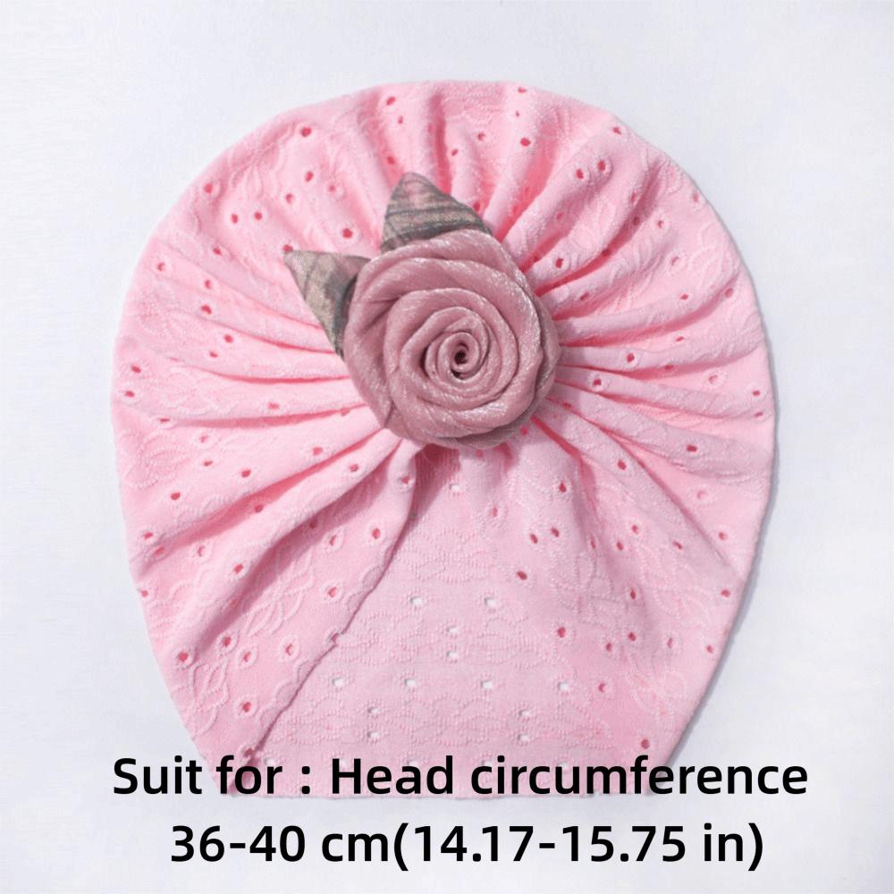 Flower Newborn Baby Girls Turban Hollow Toddler Kid Head Wrap Cute Baby Hat  Hair Accessories