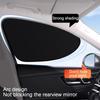 Car Side Window Sunshade Curtain Static Cling Sun Blocker for Side Windows UV & Heat Protection Sun Protection Heat Blocking