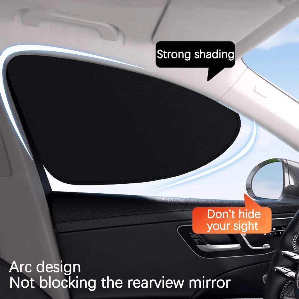 Car Side Window Sunshade Curtain Static Cling Sun Blocker for Side Windows UV & Heat Protection Sun Protection Heat Blocking