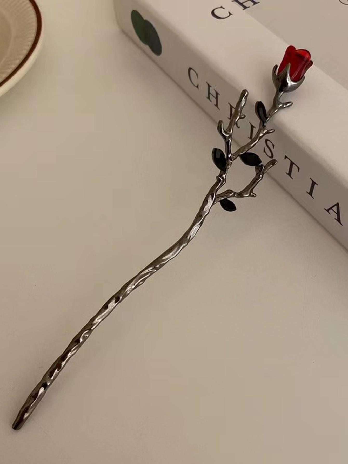 

1Pcs Fashion Ancient Rose Chinese Style Hair Stcikers For Women Hair Accessories