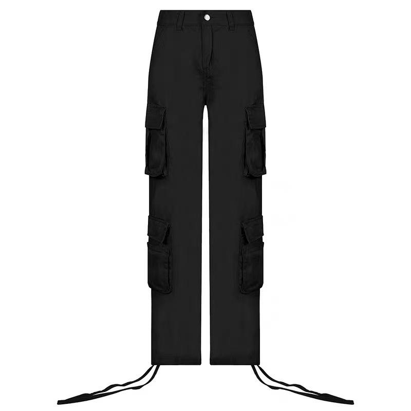 2022 Women's Street Hip Hop Low Waist Fashion Workwear Denim Pants