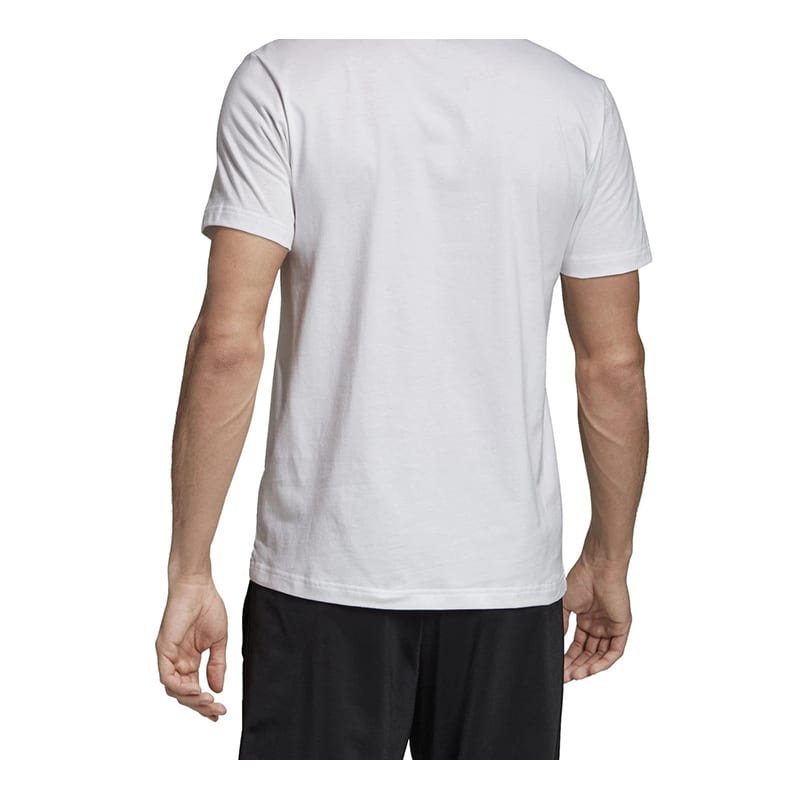 Adidas T Shirts Men's White Crew Neck Moderate Straight Fit EI4587