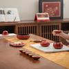 Edenus High-End Lacquer Red Glaze Ceramic Tea Set Gift Box