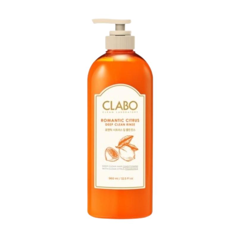 CLABO Romantic Citrus Deep Clean Rinse Sunset Rhubarb 960ml | Refreshing Citrus Scalp Conditioner |Romantic Rhubarb Floral Scent | K-Beauty Hair Care