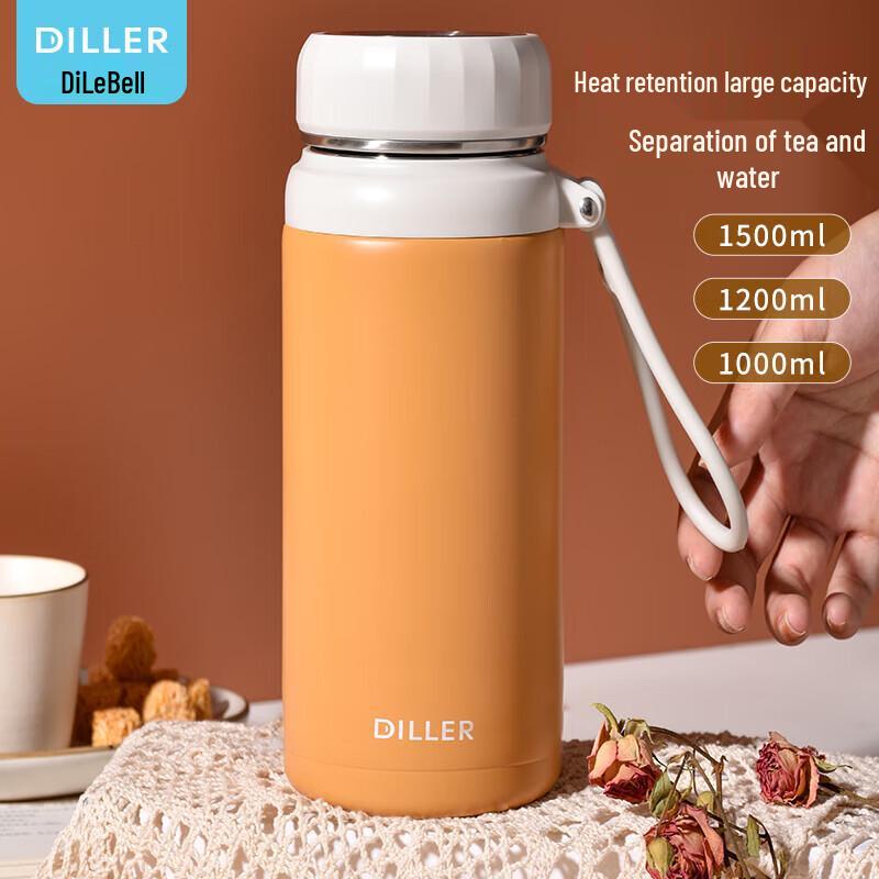 Diller 1000ML Stainless Steel Insulated Water Bottle