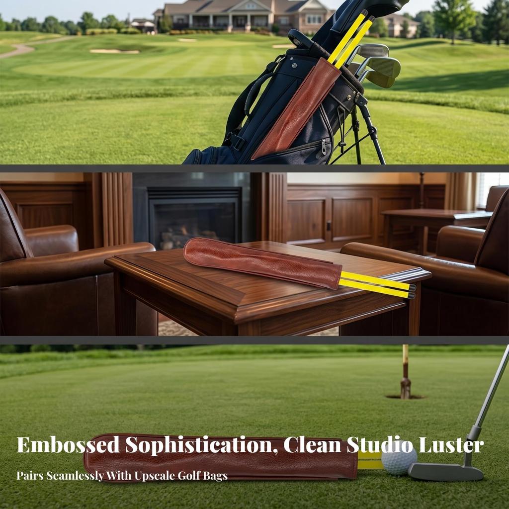 Alignment Stick Protector Wipe-Clean Direction Rod Cover Slim for Golfers