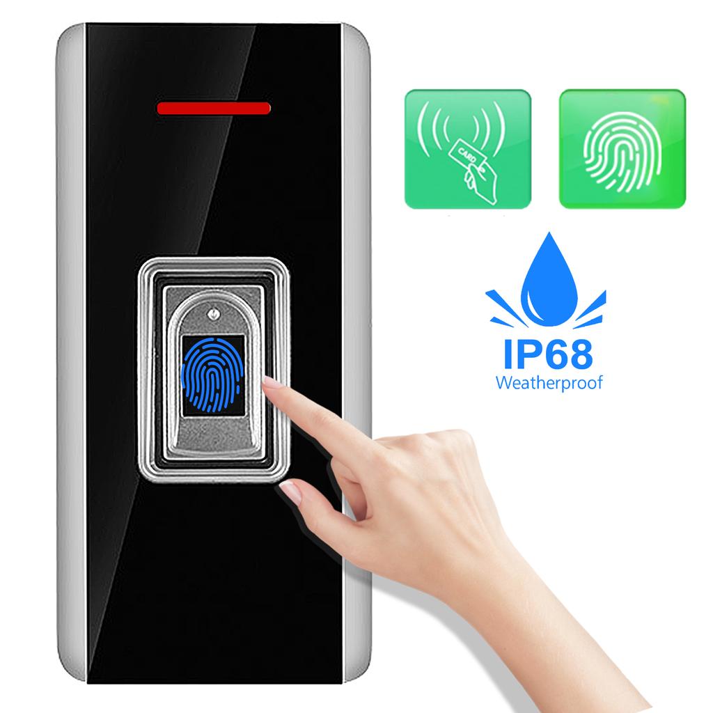 Access Control Machine Semiconductor Fingerprint IC Card 13.56MHz RFID IP68 IR Remote Control Wiegand26