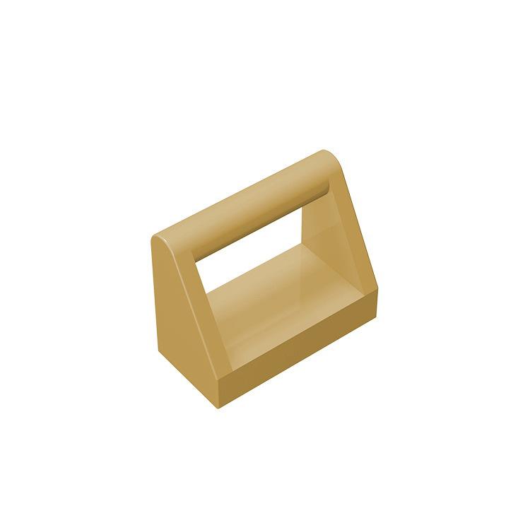 Non-Toxic 50Pcs Moc Parts 2432 Tile Modified 1 X 2 With Handle Compatible Bricks Diy Puzzle Toy Gift Assmble Building Blocks Particle Kid