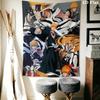 Bleach Wall Tapestry Aesthetic Wall Hanging Printed Fabric Blanket Decorative Tapestries for Bedroom Living Room Home Decor