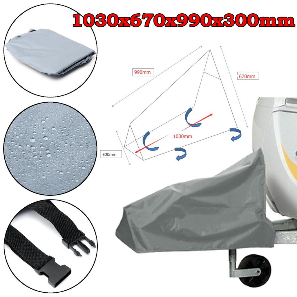 Buy 1030X670x990x300mm Universal Waterproof Caravan Towing Hitch Cover Trailer Rain Snow Dust