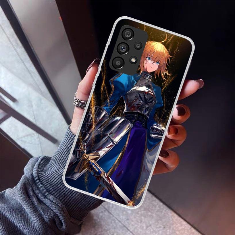 Fate Zero Stay Night Saber Phone Case For Samsung Galaxy A17 A57 A37 A16 A26 A36 A56 A15 A25 A35 A55 A14 A13 A54 A53 A34 A24 A33