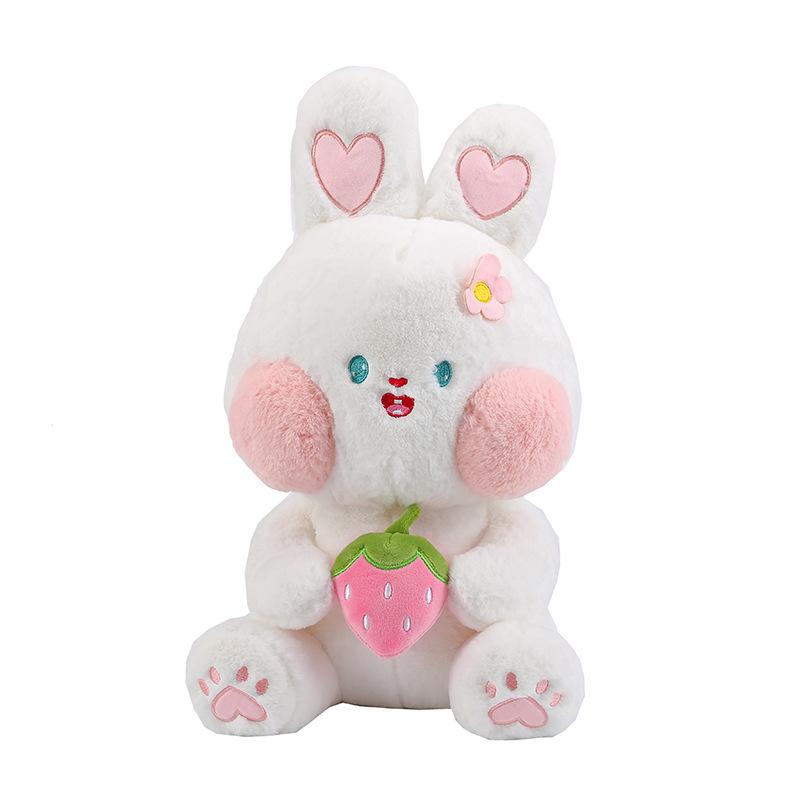 Cute Doodle Rabbit Plush Toys Little Bunny Doll Pushing Pillow Girls Birthday Gift Children's Dolls