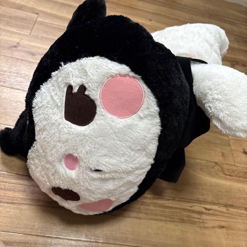Sanrio Kuromi Big Napping Plush Toy Fluffy Approximately 60cm Length