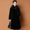 Female Mink Velvet Long Jacket In The Elderly Whole Mink Velvet Fashion Mink Coat for Mothers