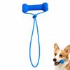 Quick Brushing Dual-Action Canine Dental Prop Blue Dog Toothbrushing Toy  for Medium Small Dogs
