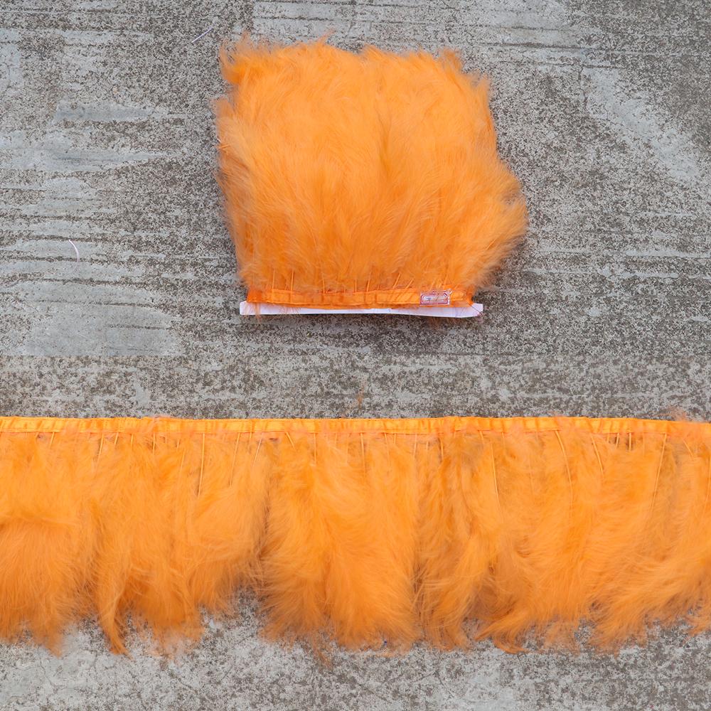 Feather1 Meter soft Marabou Feathers Trim fringe 10-15cm Turkey feather Ribbon for Crafts Clothing Wedding Decoration Sewing Plumes