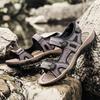 Store Ægte Læder Herre Sandaler Sommer Herre Strand Sandaler Udendørs Sandaler Til Mænd