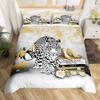 Silver Glitter Bedding Set Bling Party Decorations Duvet Cover For Kids Boys Girls Teens Diamond Comforter Cover Room Decor 3Pcs
