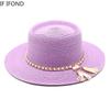 New Women Hats Summer Sun Straw Hats Outdoor Beach Panama Jazz Hats Leisure Vacation Dress Cap Sombreros De Mujer