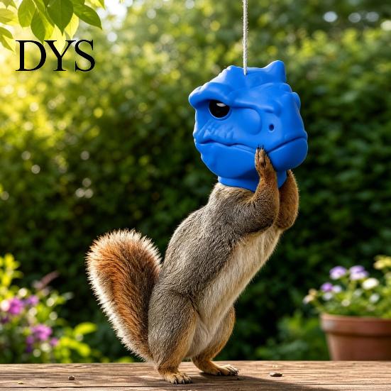 Backyard Paradise Feeding Tool Dinosaur Head Squirrel Feeder, Outside Hanging Funny Dino Face Feeder Face, Garden Wild for Patio Decor Easy Fill