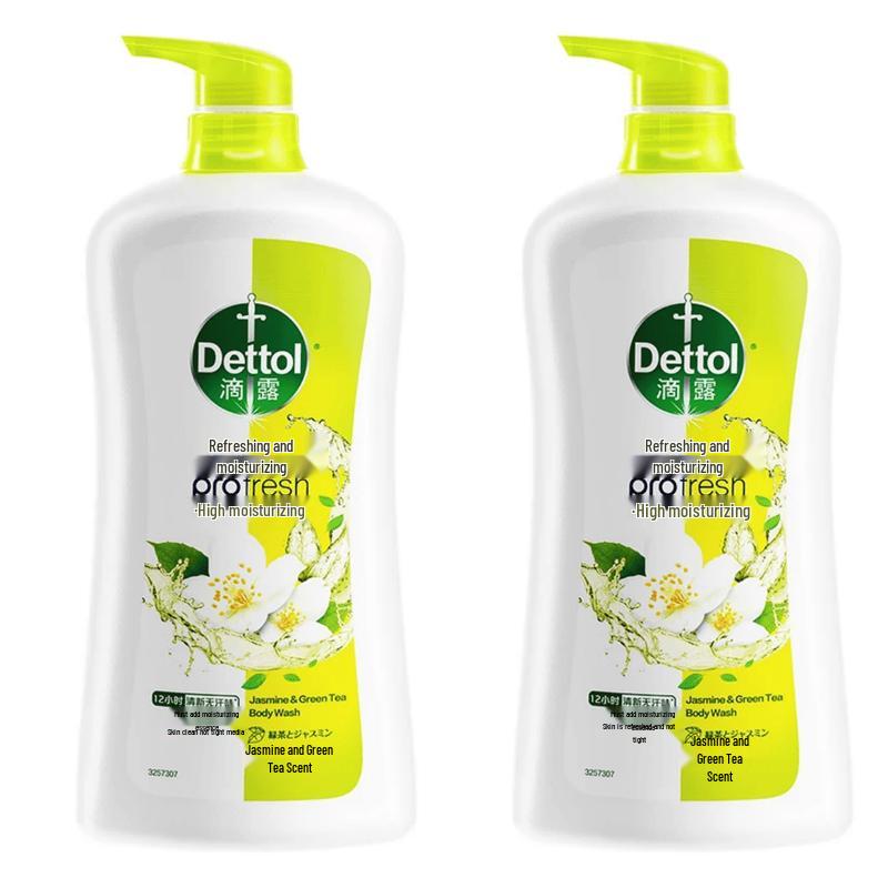 Dettol Гель для душа с ароматом жасмина и зеленого чая, длительное действие (2x950мл)