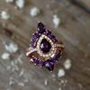 Gorgeous Luxury Rings for Women Wedding Engagement Accessories Unique Female Ring Fashion Jewelry Gifts