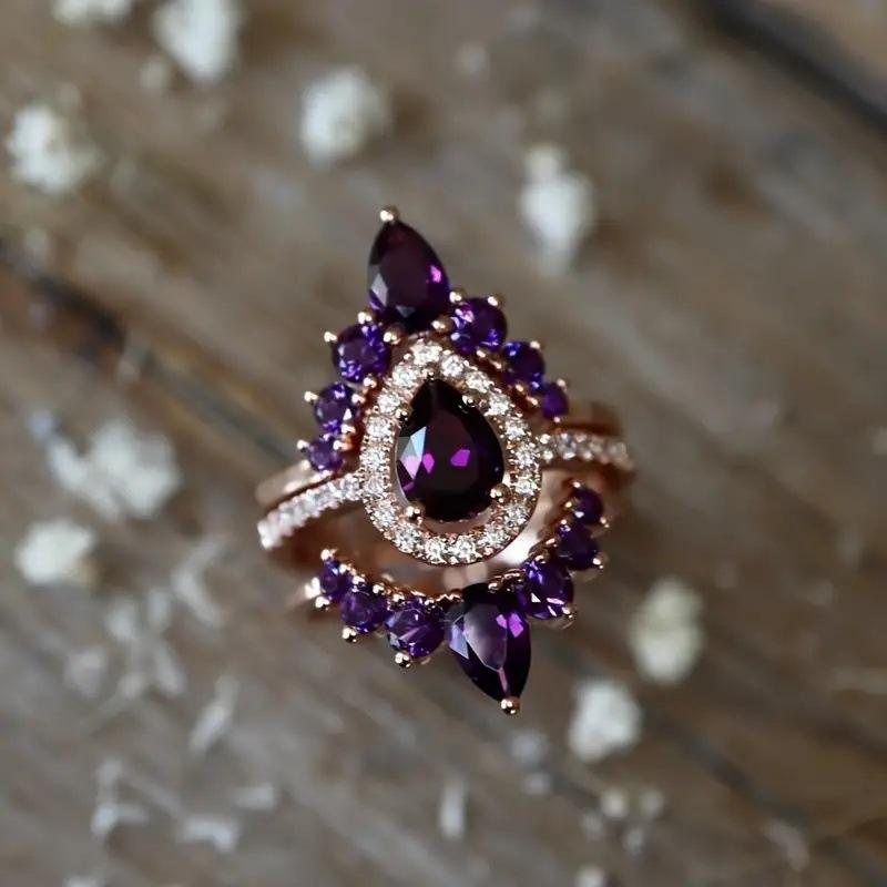 

Великолепные роскошные кольца для женщин, свадебные помолвочные аксессуары, уникальное женское кольцо, модная бижутерия, подарки No. 8 розового золота