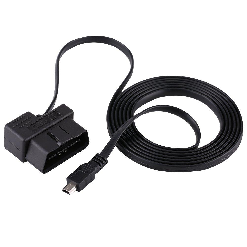 Qiilu Mini USB Cable Car OBD To II OBD2 EOBD