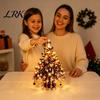 Christmas Tree Bead Craft DIY Handmade Beaded Mini Tabletop Kit, Crystal Xmas Festive Desktop Decoration Set, Ornament for Shelf Mantel Decor, Holiday