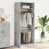 VidaXL Wardrobe Concrete Grey 80x50x200 Cm Engineered Wood, Storage Cabinet, Wardrobe Organizer, Cabinet, 3307795