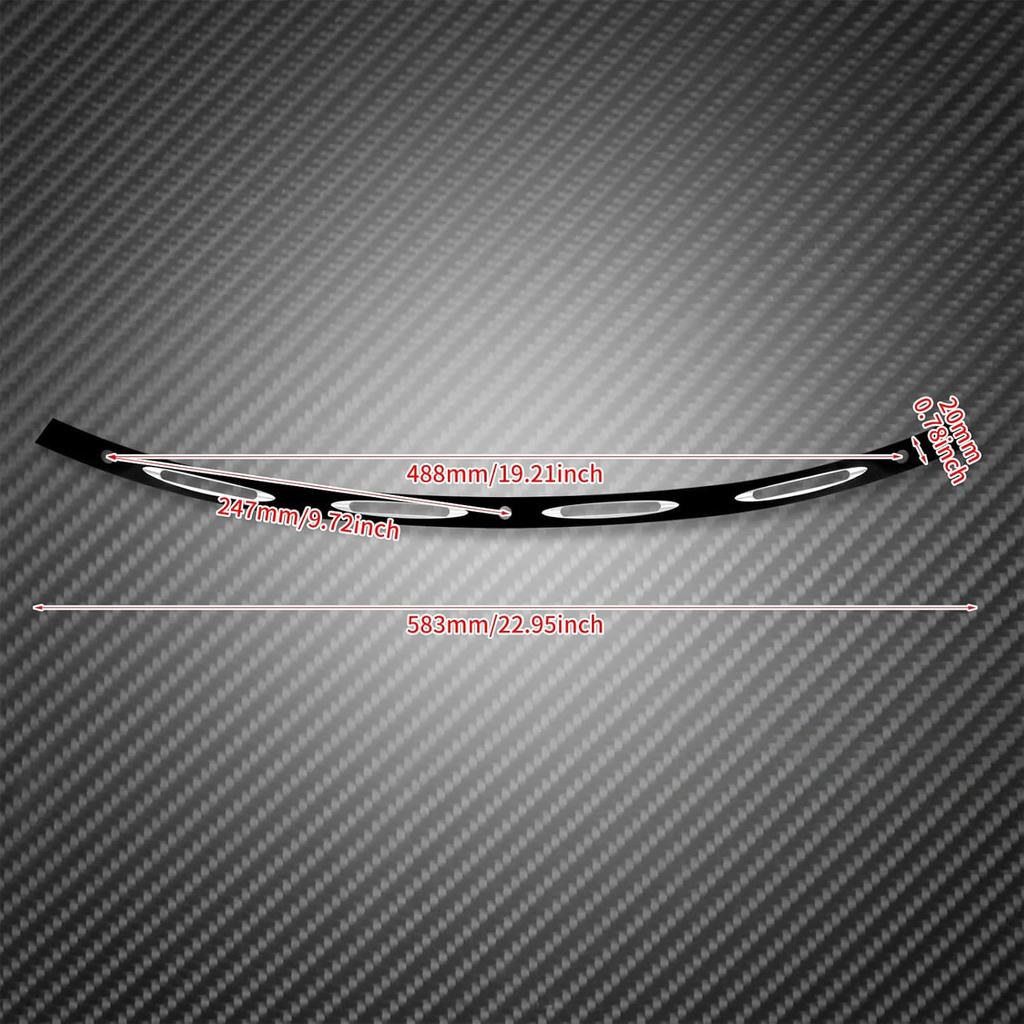 Motorcycle Windshield Trim Fit for Harley Touring Electra Glide Street Glide Trike FLHT FLHTC FLHTCU FLHX 2014-UP Black